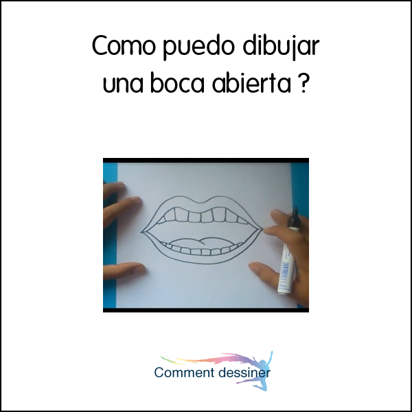 Como puedo dibujar una boca abierta